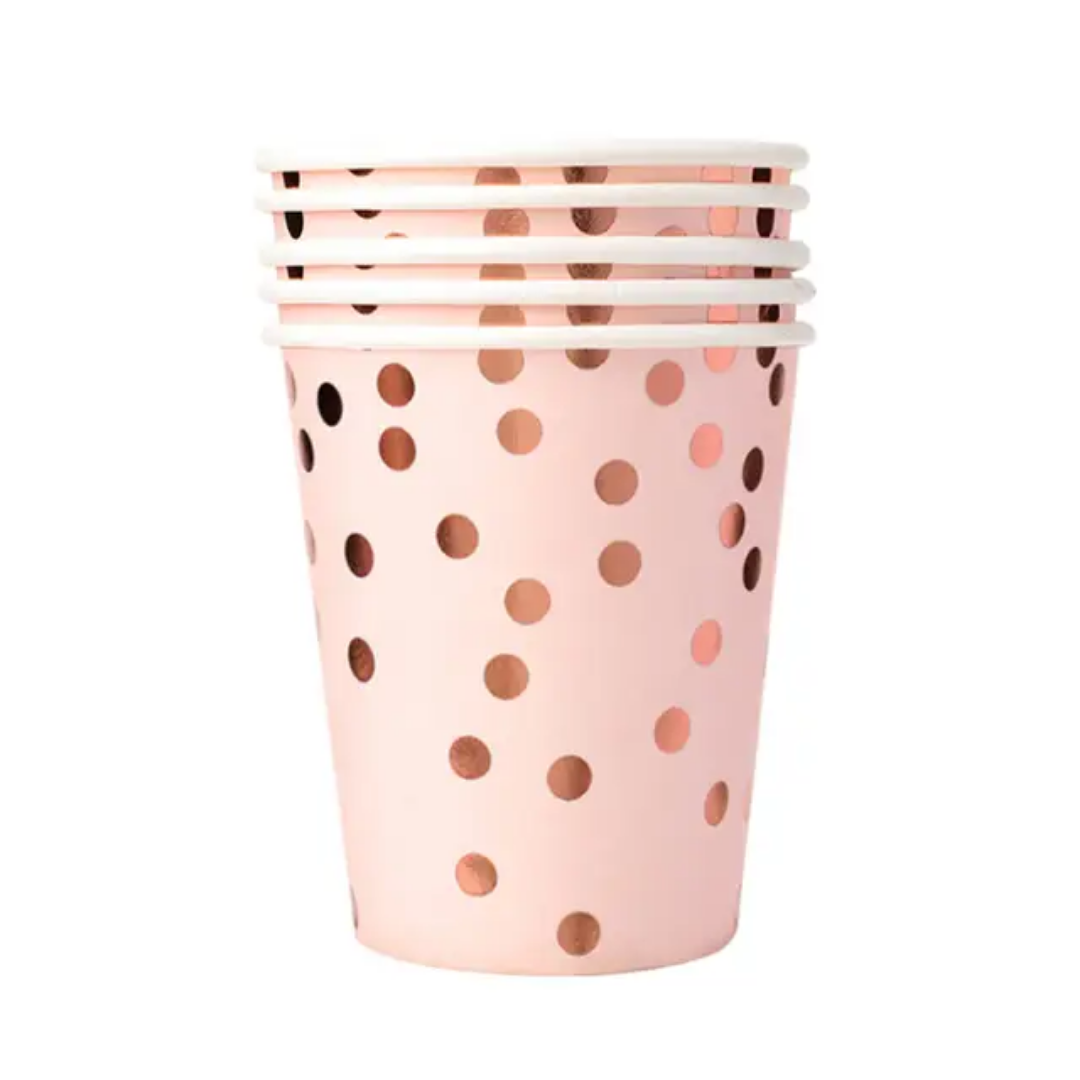 Pink and Gold Tableware