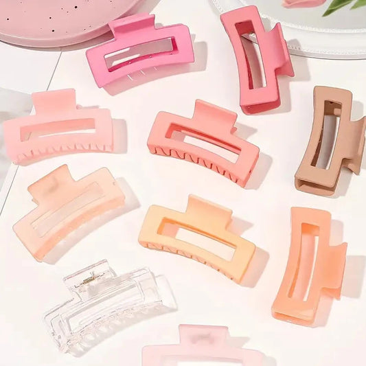 Large Rectangle Claw Clips - Multi Colours
