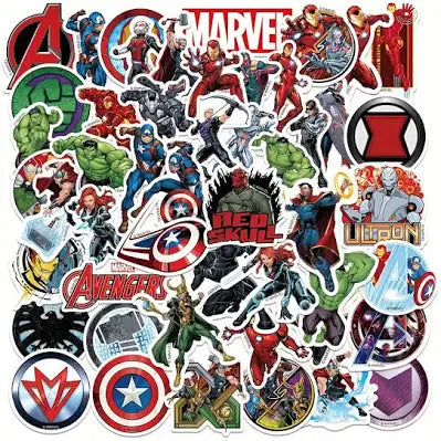 2X Superhero stickers